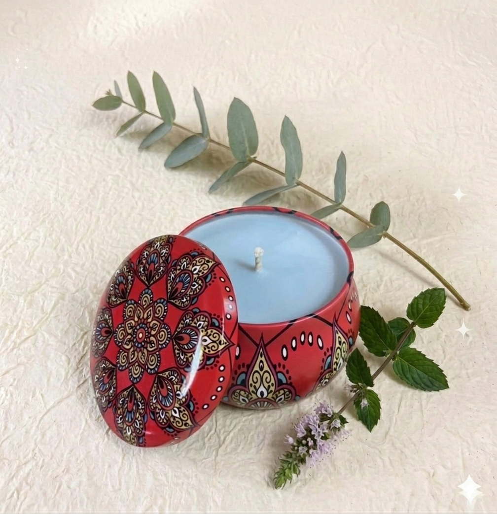 Bougie cire de soja - Eucalyptus & Menthe