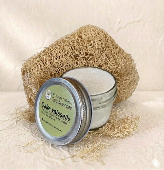 Cake vaisselle en pot & éponge luffa
