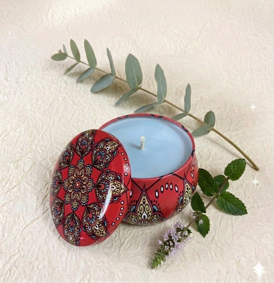 Bougie cire de soja - Eucalyptus & Menthe